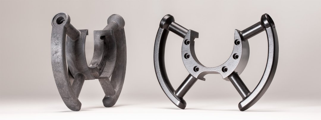 Nautisches Steuerrad ergonomisch gefertigt im Thermoplastischen Schaumguss (TSG)