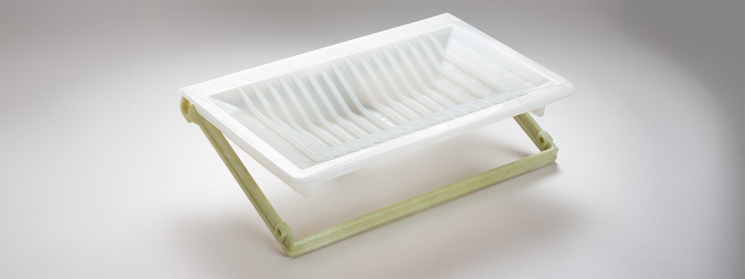 Spritzguss: Baugruppe aus Polyamid 12 (PA 12) und Polyamid 6 GF (PA 6 GF) hergestellt